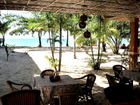 Meerblick vom Restaurant - Hippocampus Beach Resort - Malapascua Cebu Philippinen