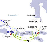 Tour Map - Gruppenreise Idonesien 2011