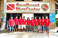 SeaQuest Team am Alona Beach