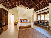 Oceanfront Bungalow mit Doppelbett 