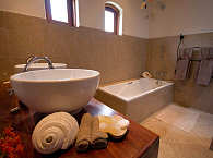 Badezimmer im Casa Rex – Vilanculos, Mosambik 