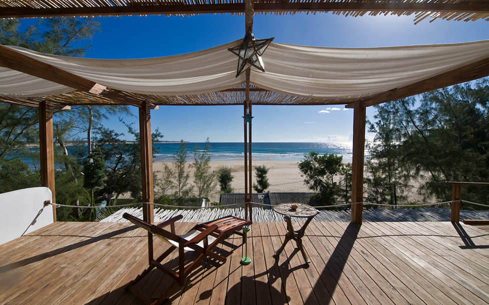 Entspannen mit Blick aufs Meer – Baia Sonambula Guesthouse, Tofo Beach, Mosambik 