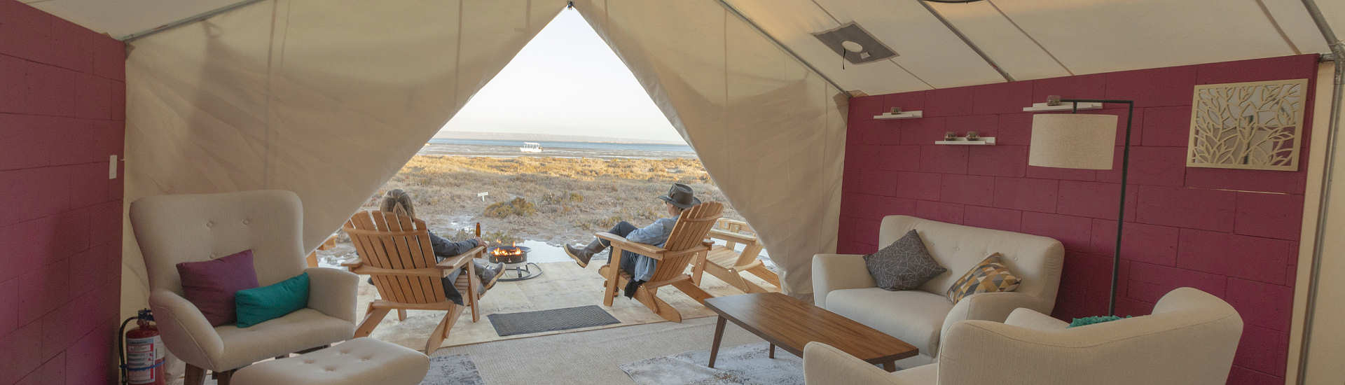 Glamping-Zelt auf der Baja California 
