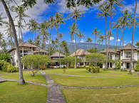 Ruhiger Villenbereich des Resorts 