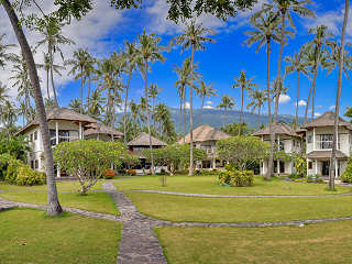 Ruhiger Villenbereich des Resorts 