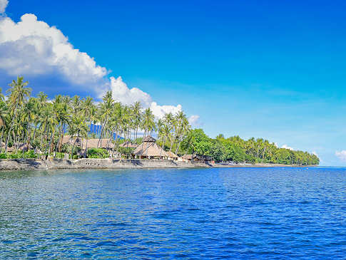 Blick auf das Resort in Sambirenteng in Nordbali 