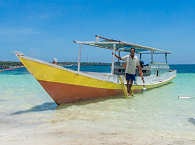 Tauchboot am Bara Beach – Indonesien  