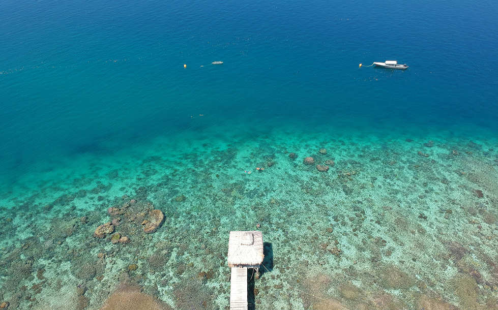 Coral Eye Hausriff · Tauchresort Bangka Island 
