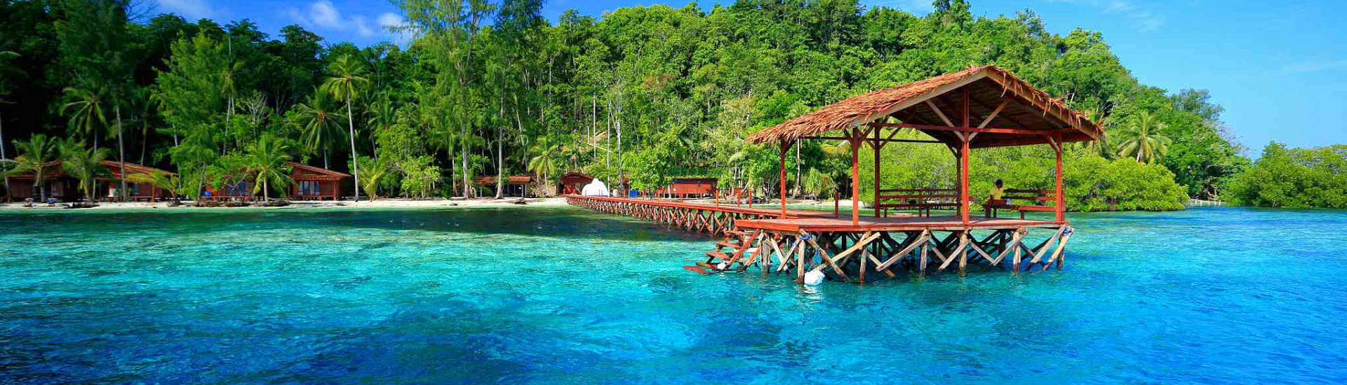 Jetty des Cove Eco Resorts in Raja Ampat 