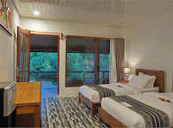 Twinbett-Zimmer mit Veranda im Longhouse 