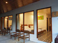 Twin-Bed-Zimmer im Longhouse 