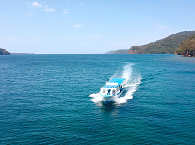 Tauchboot des White Sands Beach Lembeh 
