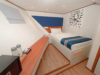Einzelkabine auf dem Unterdeck · Eco Pro Seascape 