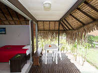 Veranda eines Garden Bungalows 