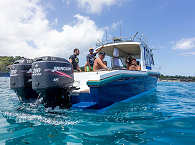 Tauchboot des Resorts 