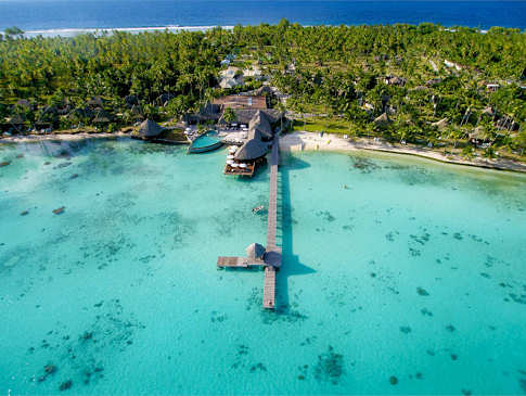 Anlage des Kia Ora auf Avatoru (Rangiroa ) 