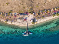 Komodo Resort aus der Vogelperspektive 