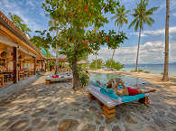 Am Pool des Kuda Laut Boutique Resort 