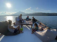 Tauchpause auf dem Sonnendeck 