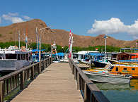 Anlegestelle auf Rinca · Tauchreisen Komodo 