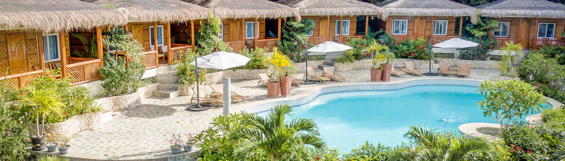 Pool Bungalows im Magic Ocean Dive Resort  