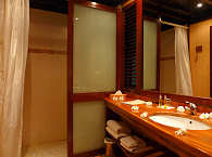 Badezimmer im Garden Bungalow