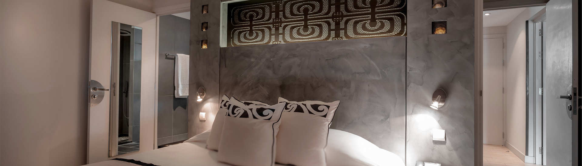 Schlafzimmer einer Duplex-Suite 