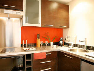 Küche des Lagoon Apartements 