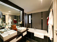 Badezimmer eines Studios für 2 Personen 