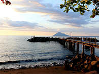 Blick auf den Manado Tua Vulkan 