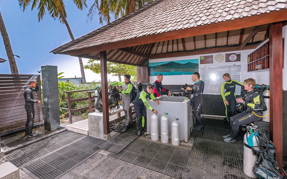 Die Tauchbasis „Markisa Divers“ bei Tulamben – Bali, Indonesien 