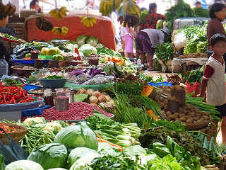 Traditioneller Markt auf Nord Sulawesi 