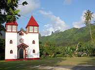 Haapiti Kirche auf Moorea · Tauchreisen Französisch-Polynesien 