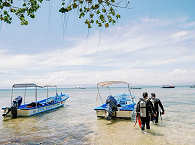 Tauchboote des Resorts 