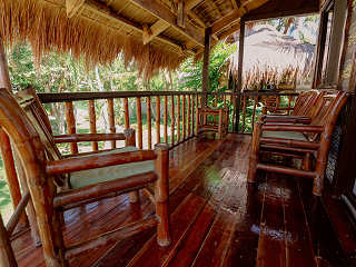 Terrasse in einem Tree House 