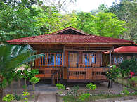 Einzelbungalow im Garten 