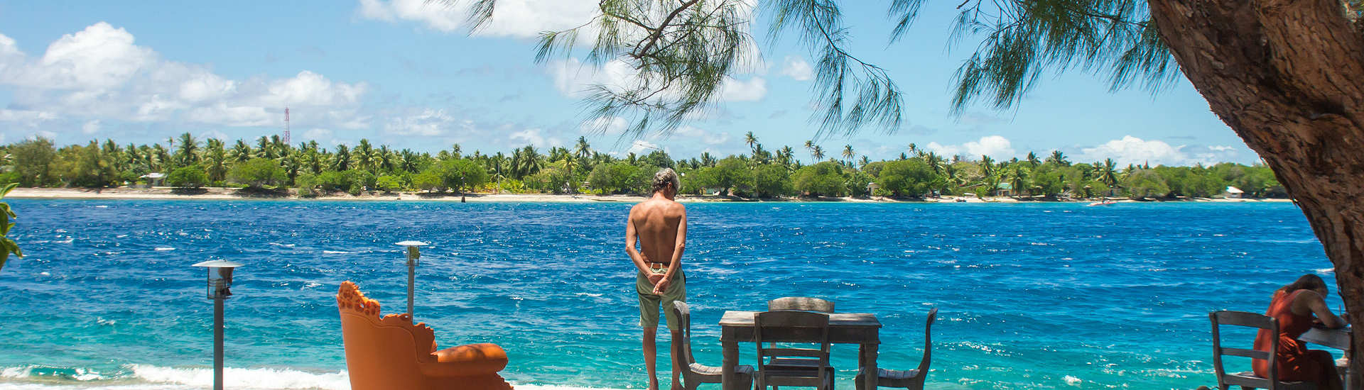 Blick auf den Tiputa Pass – Rangiroa, Franz. Polynesien 