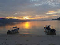 Sonnenuntergang am Strand 