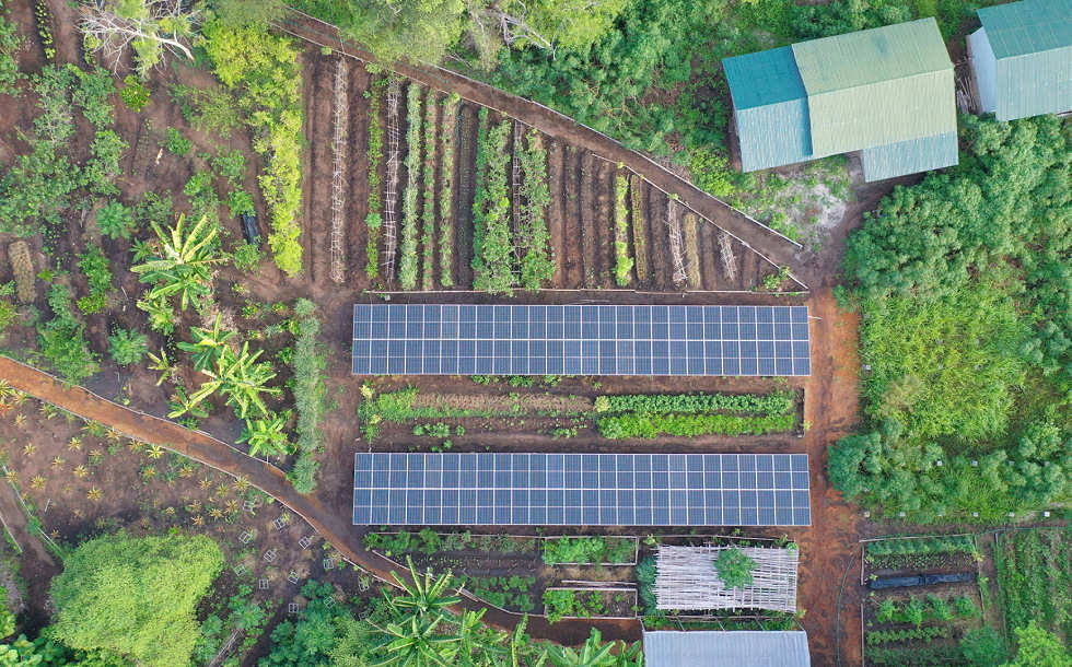 Organic Food Farm des SAVU South Alor mit der Solaranlage 