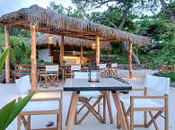 Beach Barbecue Restaurant mit der Grillstation 