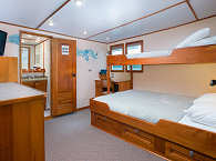 Oberdeck-Suite der Sea Hunter · Tauchsafaris Costa Rica 