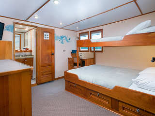 Oberdeck-Suite der Sea Hunter · Tauchsafaris Costa Rica 