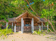 Das offene Restaurant mit Meerblick – Selayar Dive Resort, Süd Sulawesi 
