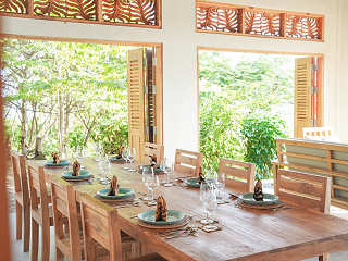 Restaurant des Tauchresorts auf Alor 