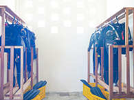 Trockenraum des Dive Centers auf Alor 