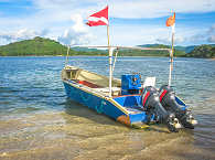 Tauchboot der Tauchbasis Dive Zone Lombok – Indonesioen 