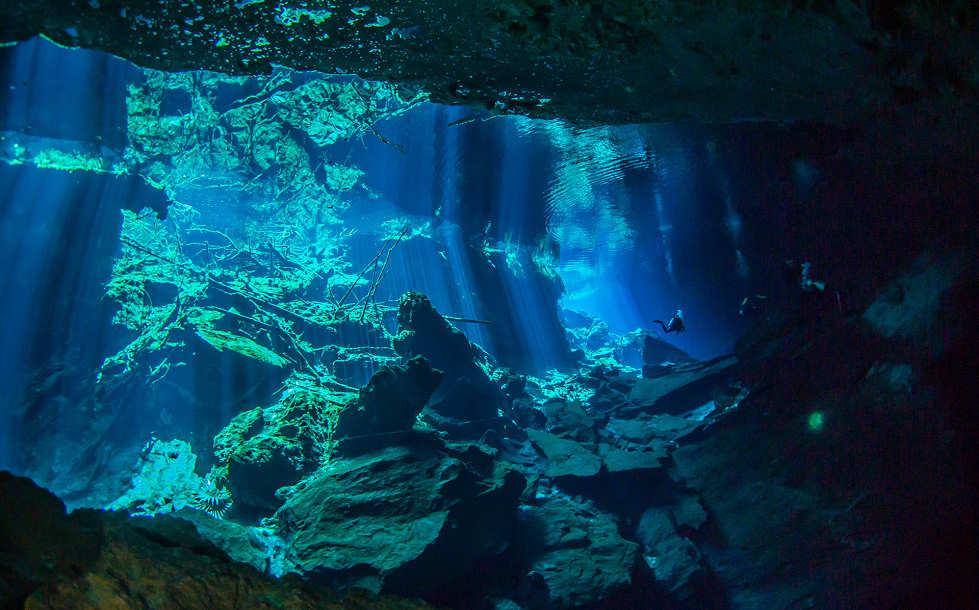 Cenoten-Tauchen in Yucatan, Mexiko 