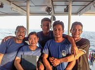 Crew der Raja Ampat Aggressor 