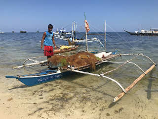 Algenfarmer nahe Cagayancillo · Tauchreisen Philippinen 