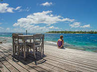 Sonnendeck mit Ausblick – Relais de Joséphines, Rangiroa 